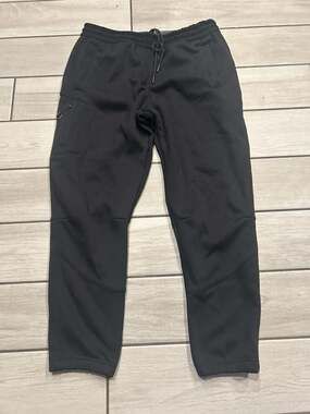 Motion Sweatpants Size L Black Jogger Pants Zip Pockets